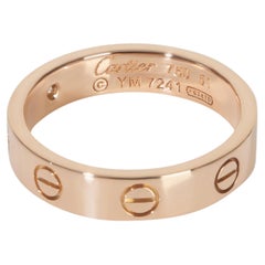 Cartier Rose Gold Diamond Small Model Love Ring