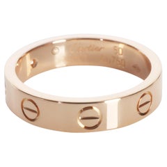 Cartier Rose Gold Diamond Small Model Love Ring