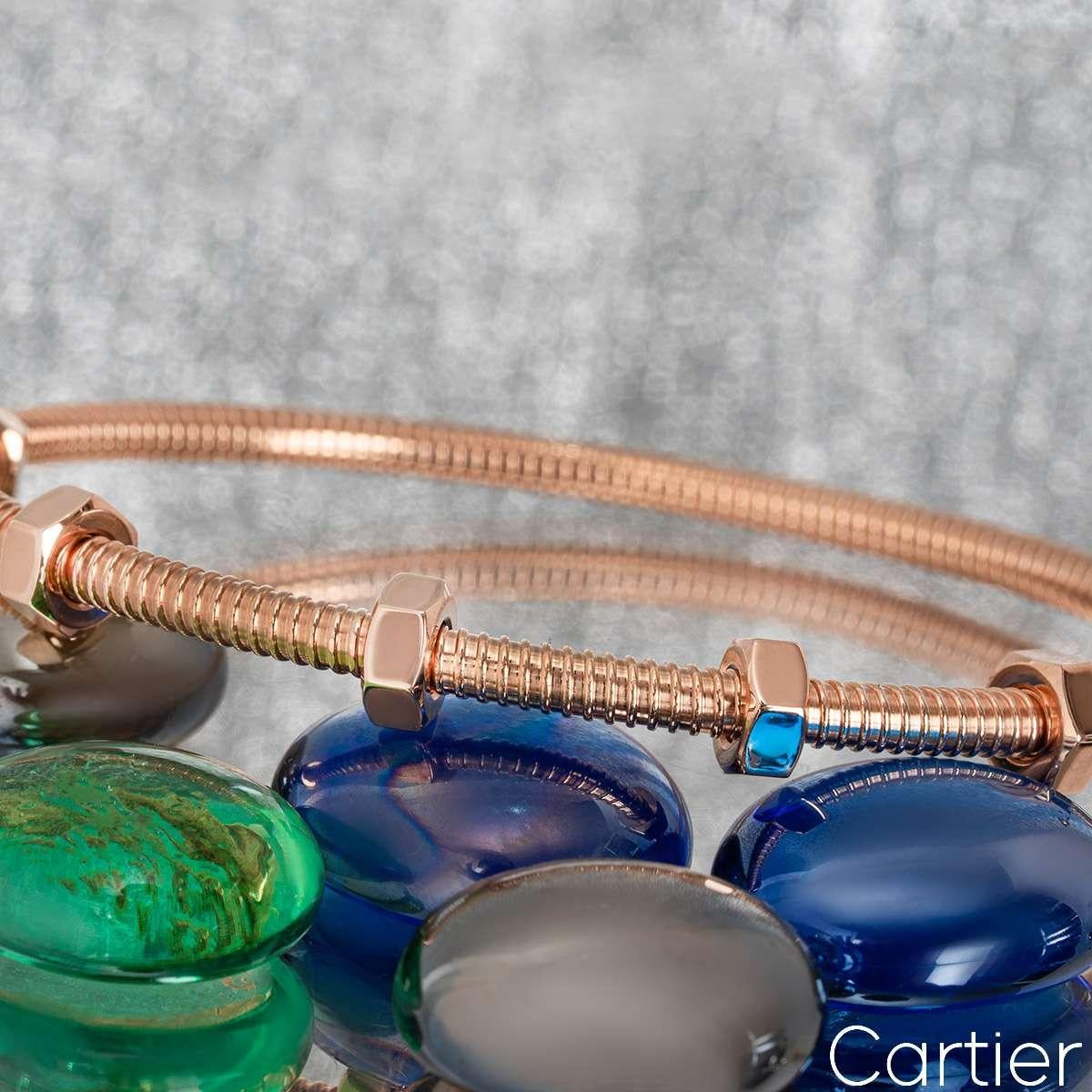 Cartier Rose Gold Ecrou De Cartier Bracelet Size 18 B6049518 For Sale 1