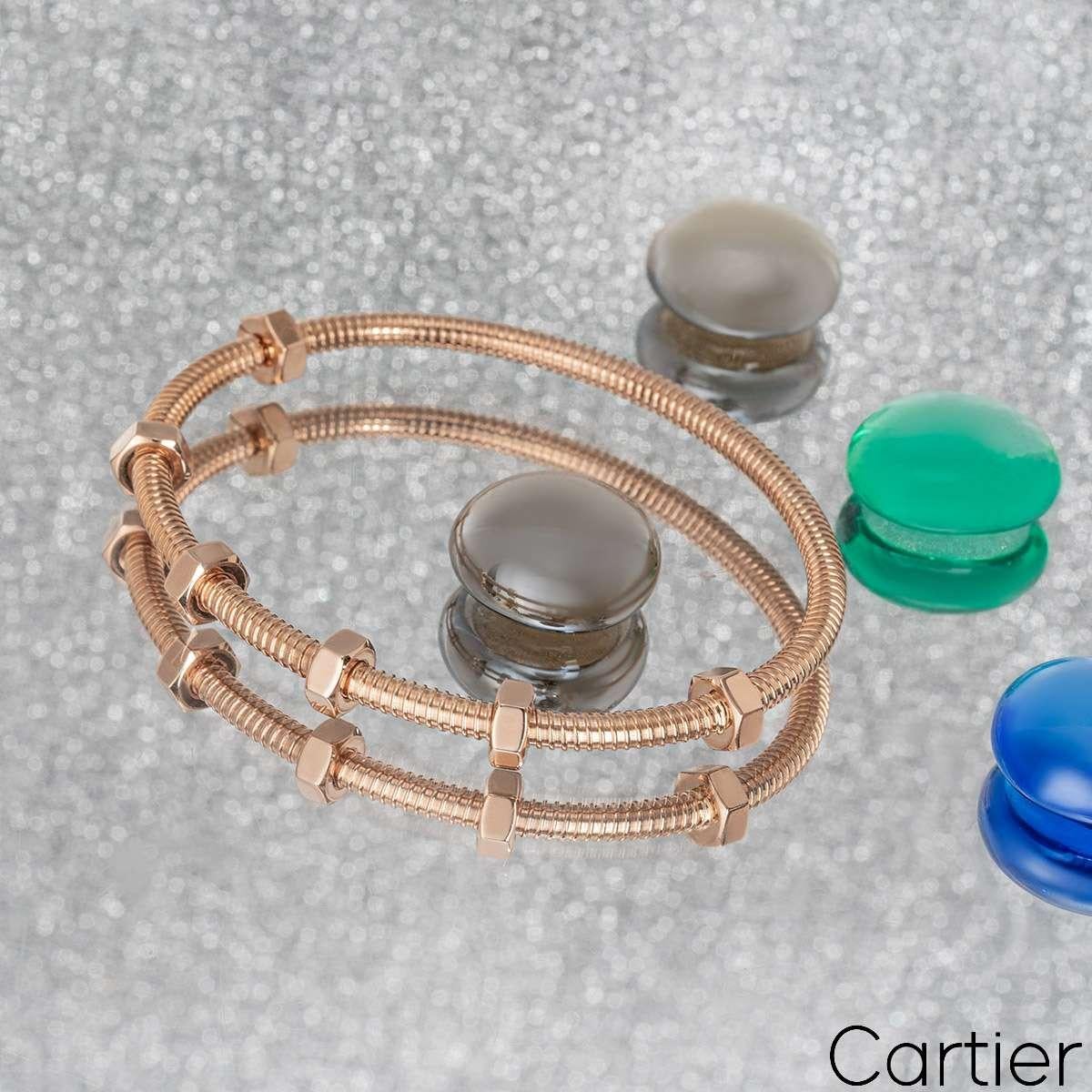 Cartier Rose Gold Ecrou De Cartier Bracelet Size 18 B6049518 3