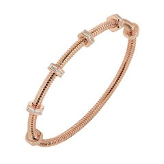 Cartier Rose Gold Ecrou De Cartier Diamond Bracelet N6714516