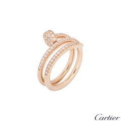 Cartier Rose Gold Full Diamond Juste Un Clou Ring