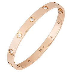 Cartier Bracelet Love en or rose et diamants, taille 18 B6040618