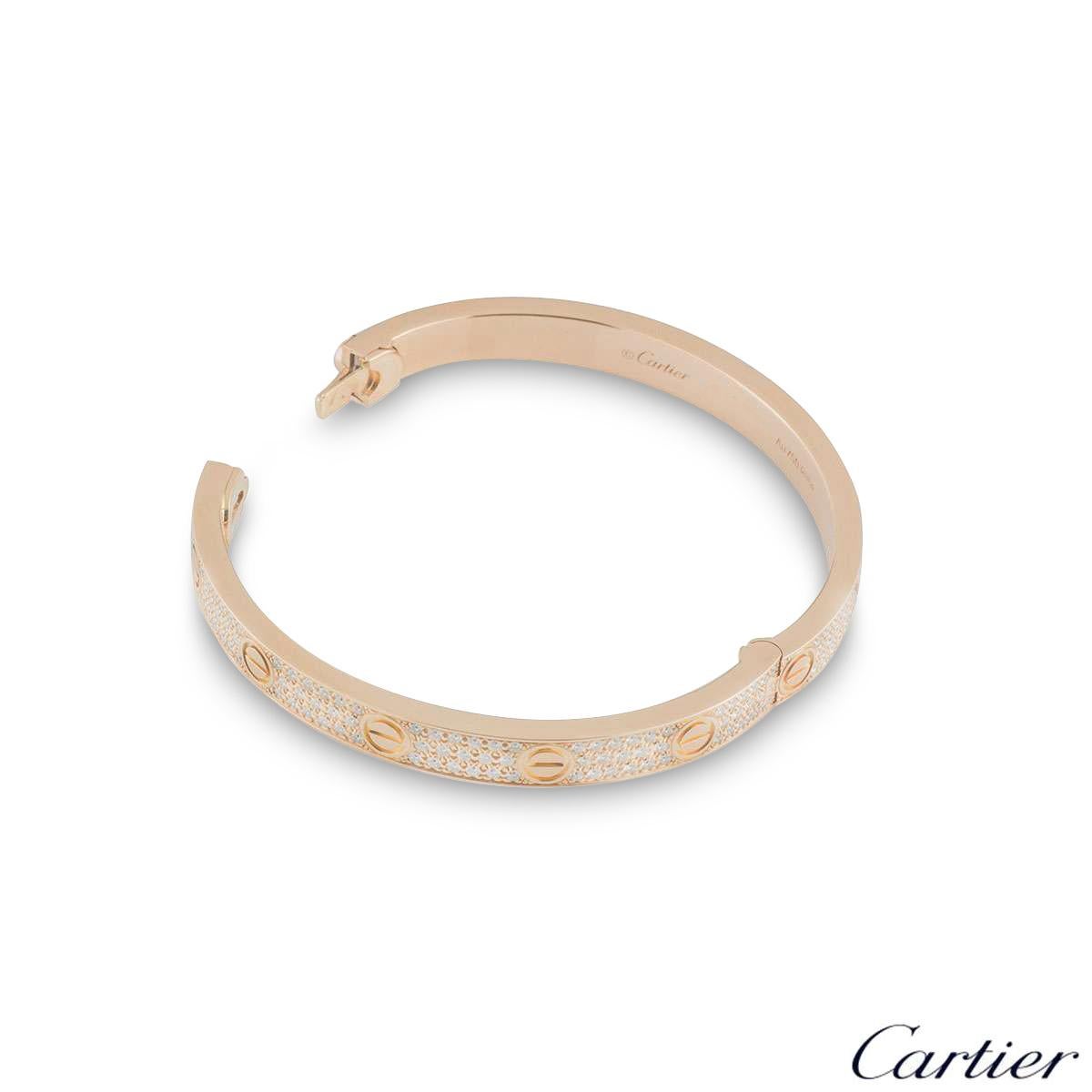 cartier full diamond love bracelet