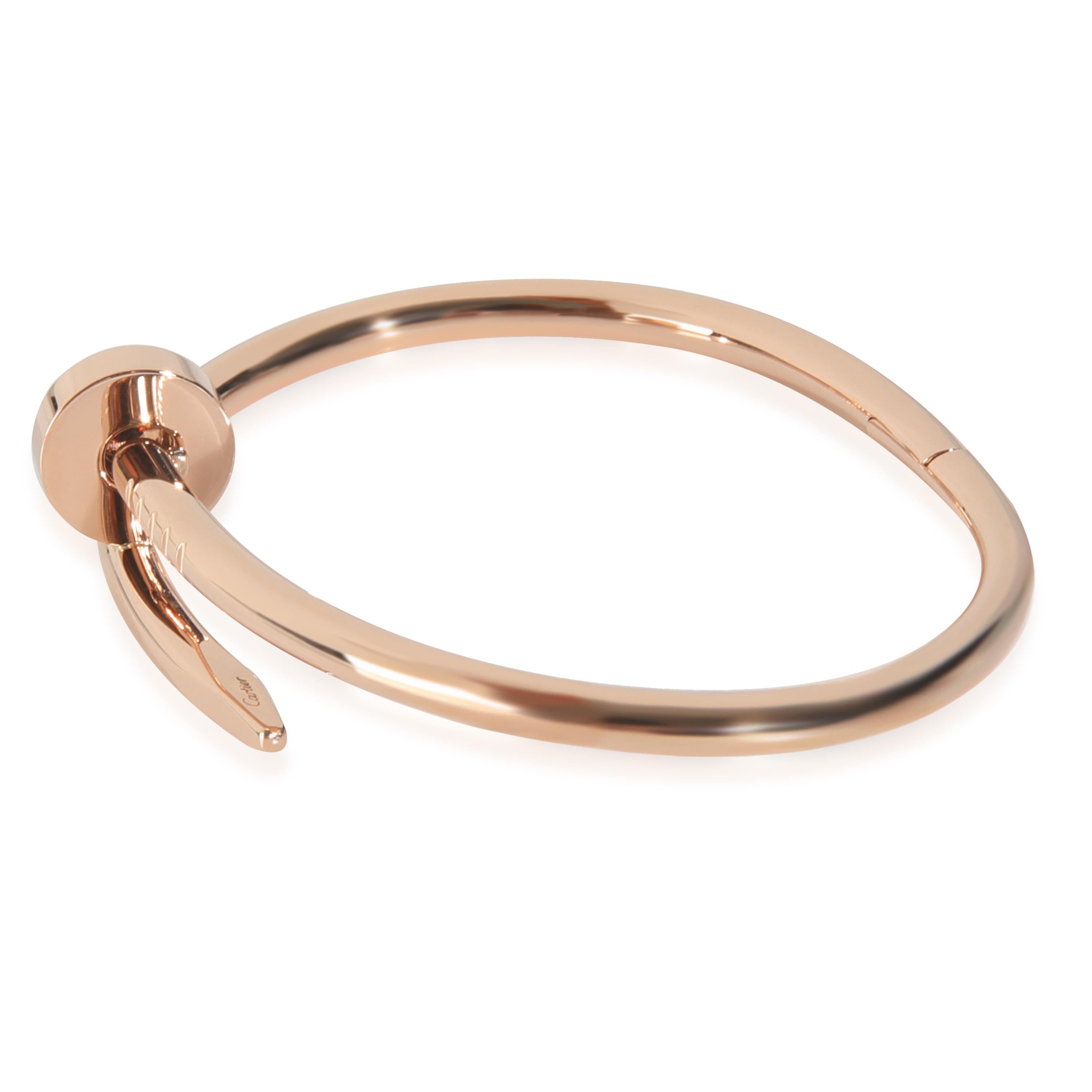 Cartier or rose  Bracelet Juste Un Clou Bon état - En vente à New York, NY