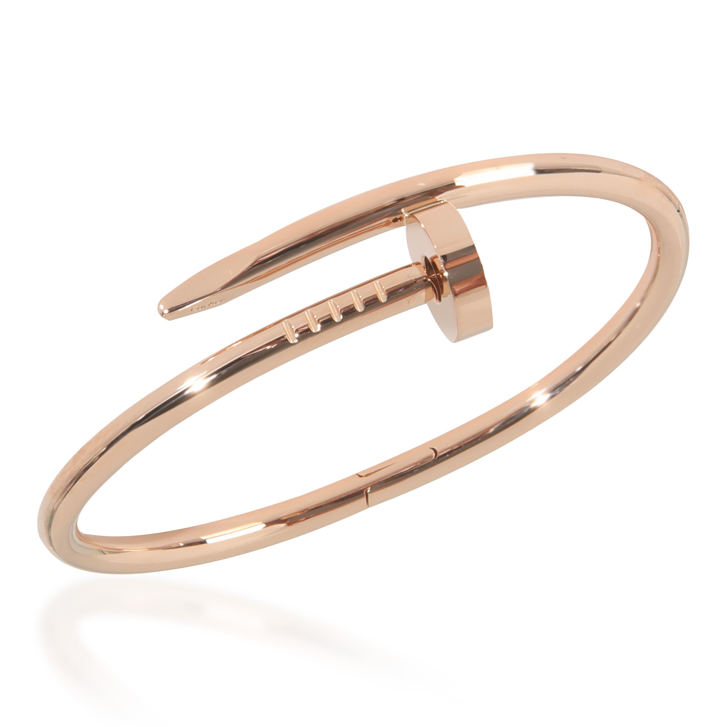 Cartier or rose  Bracelet Juste Un Clou en vente 1