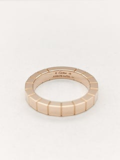 Cartier Rose Gold Laniers Wedding Band Ring