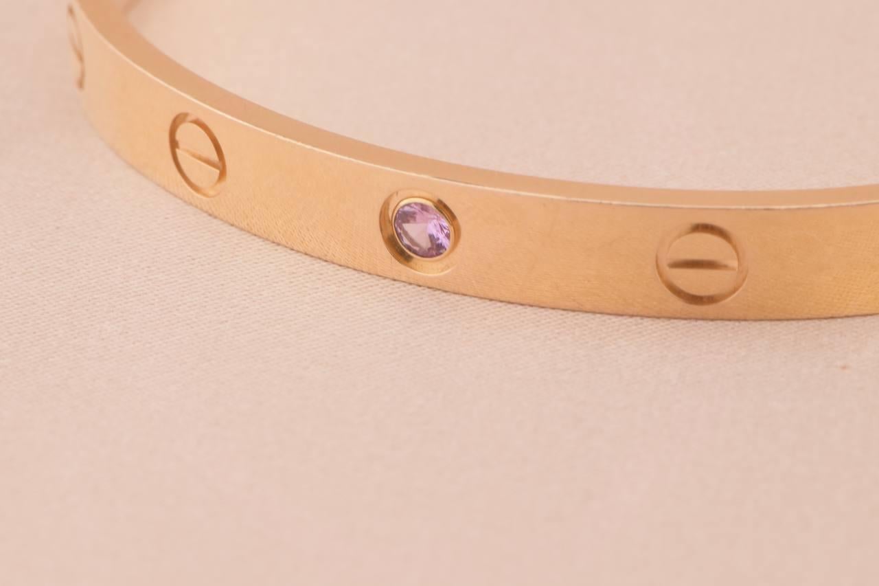 cartier love bracelet pink gold