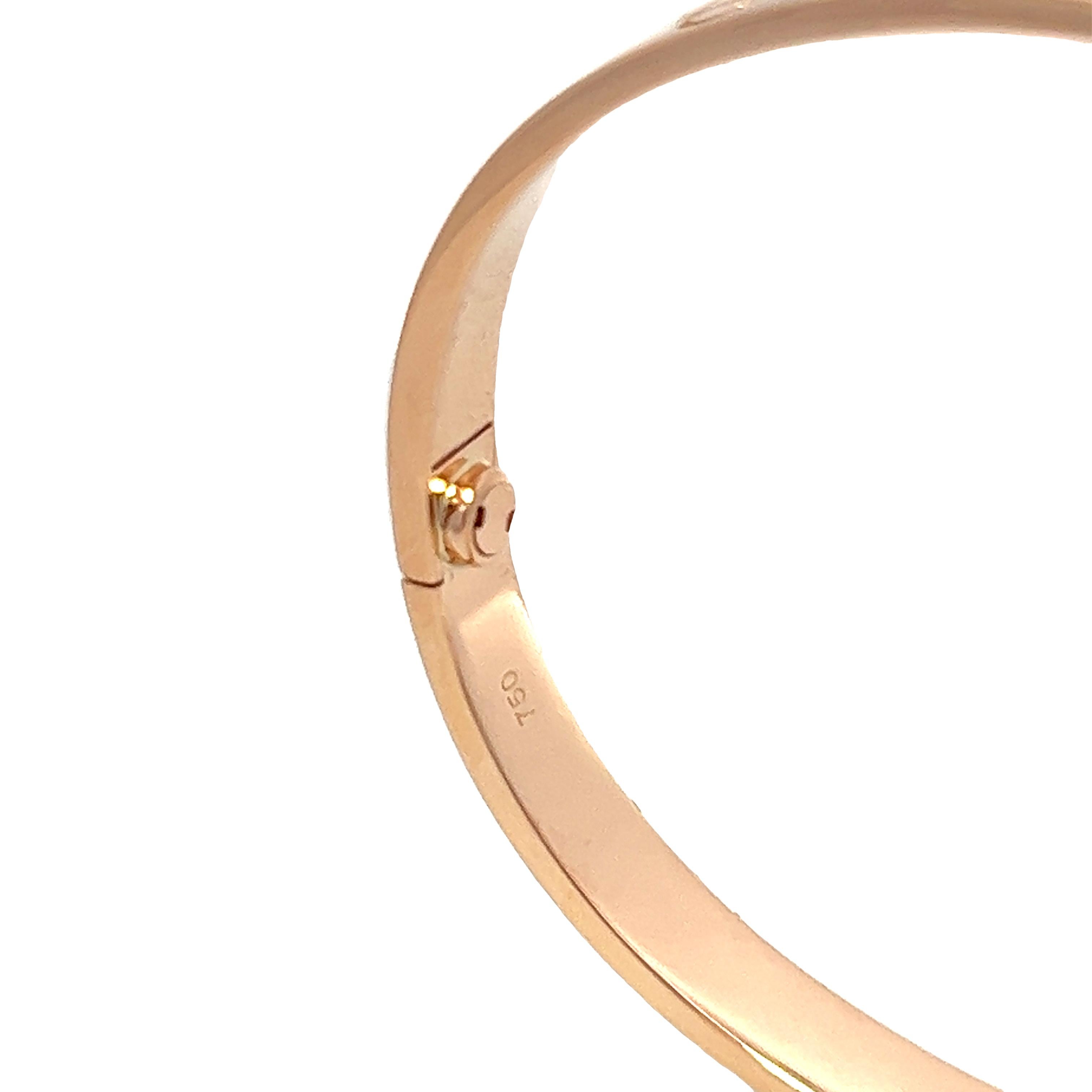 Women's or Men's Cartier Rose Gold Love Bracelet 18k, size 18 For Sale