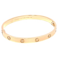 Used Cartier Rose Gold Love Bracelet 18k, size 18