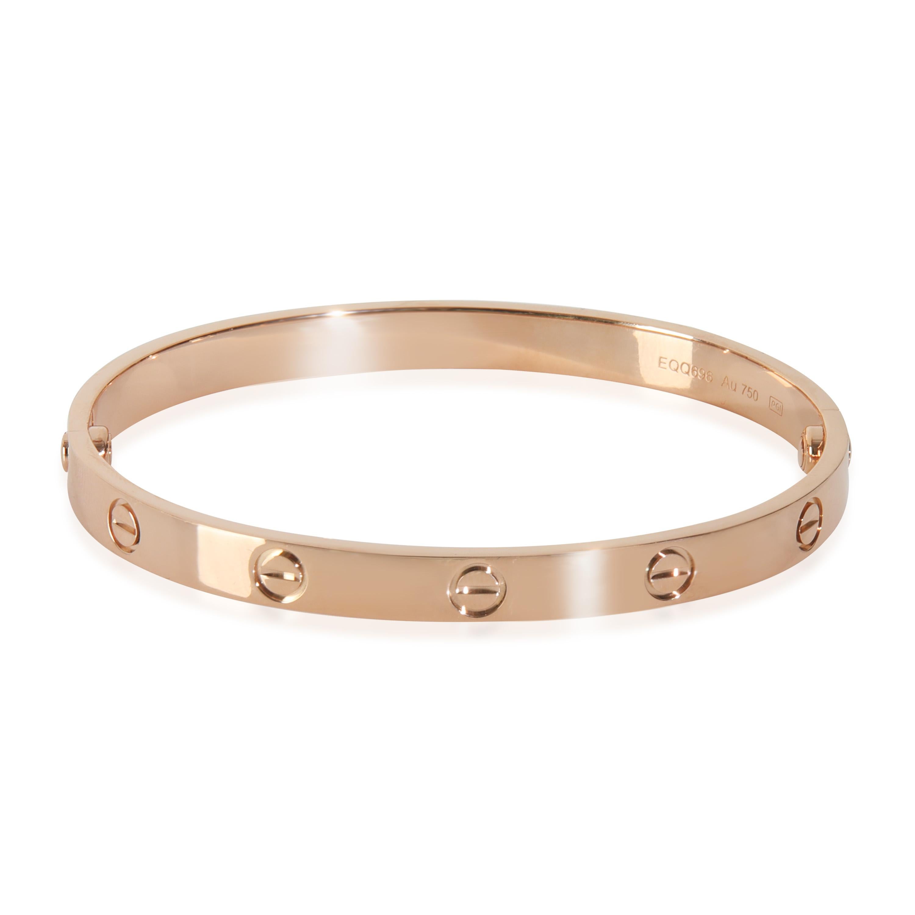 Cartier or rose  Bracelet d'amour

DÉTAILS PRIMAIRES
SKU : 146045
Titre de la liste : Cartier Or Rose  Bracelet d'amour
Description de l'état : La collection Love de Cartier est l'incarnation même de l'icône, depuis les designs reconnaissables