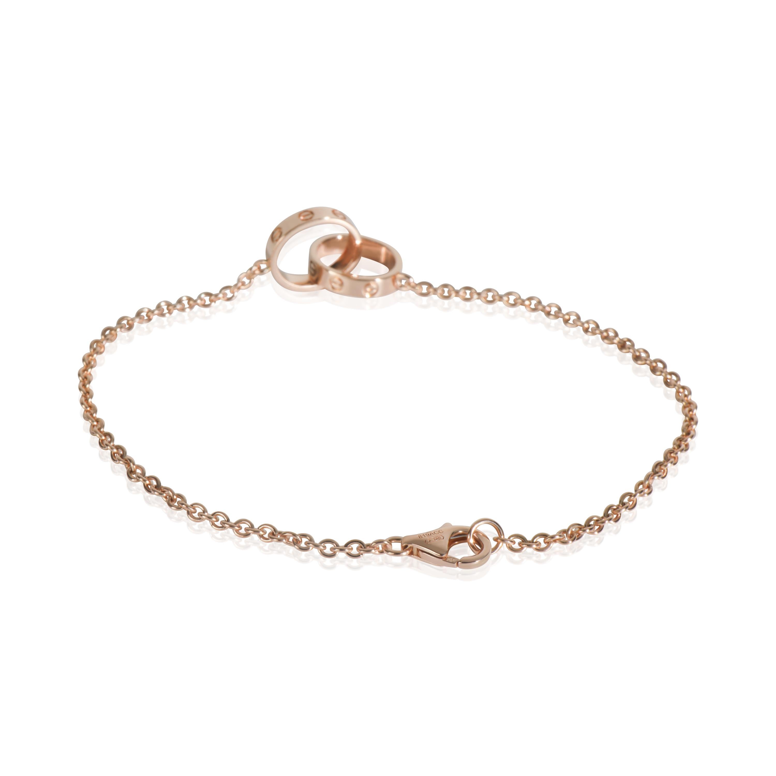 Cartier Oro Rosa  Pulsera del amor en Excelente estado para la venta en New York, NY