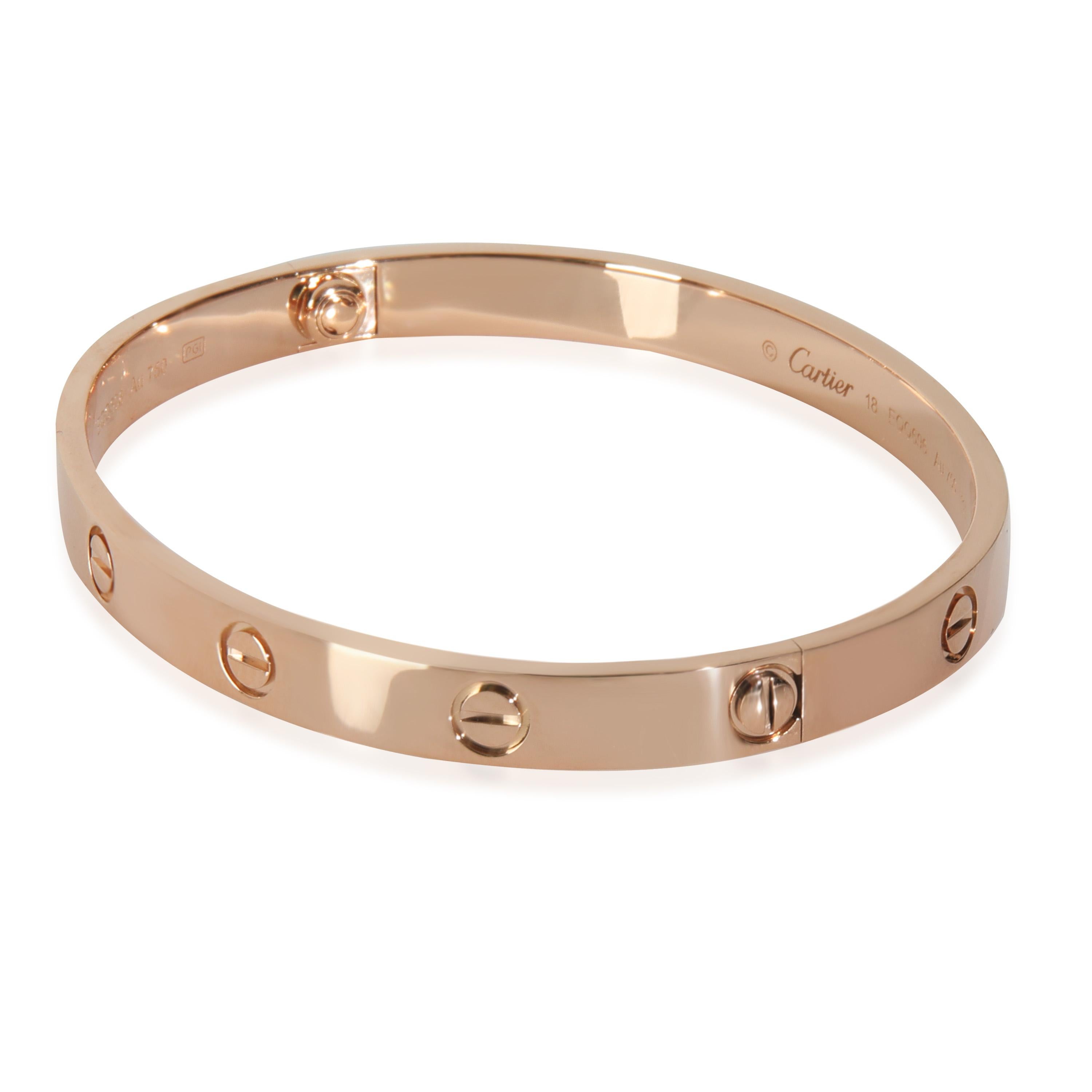 Cartier or rose  Bracelet d'amour Pour femmes en vente