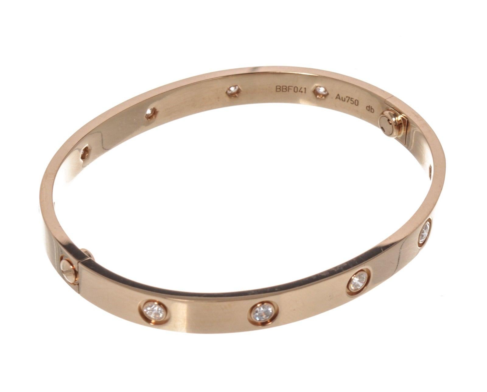 inside of a cartier love bracelet