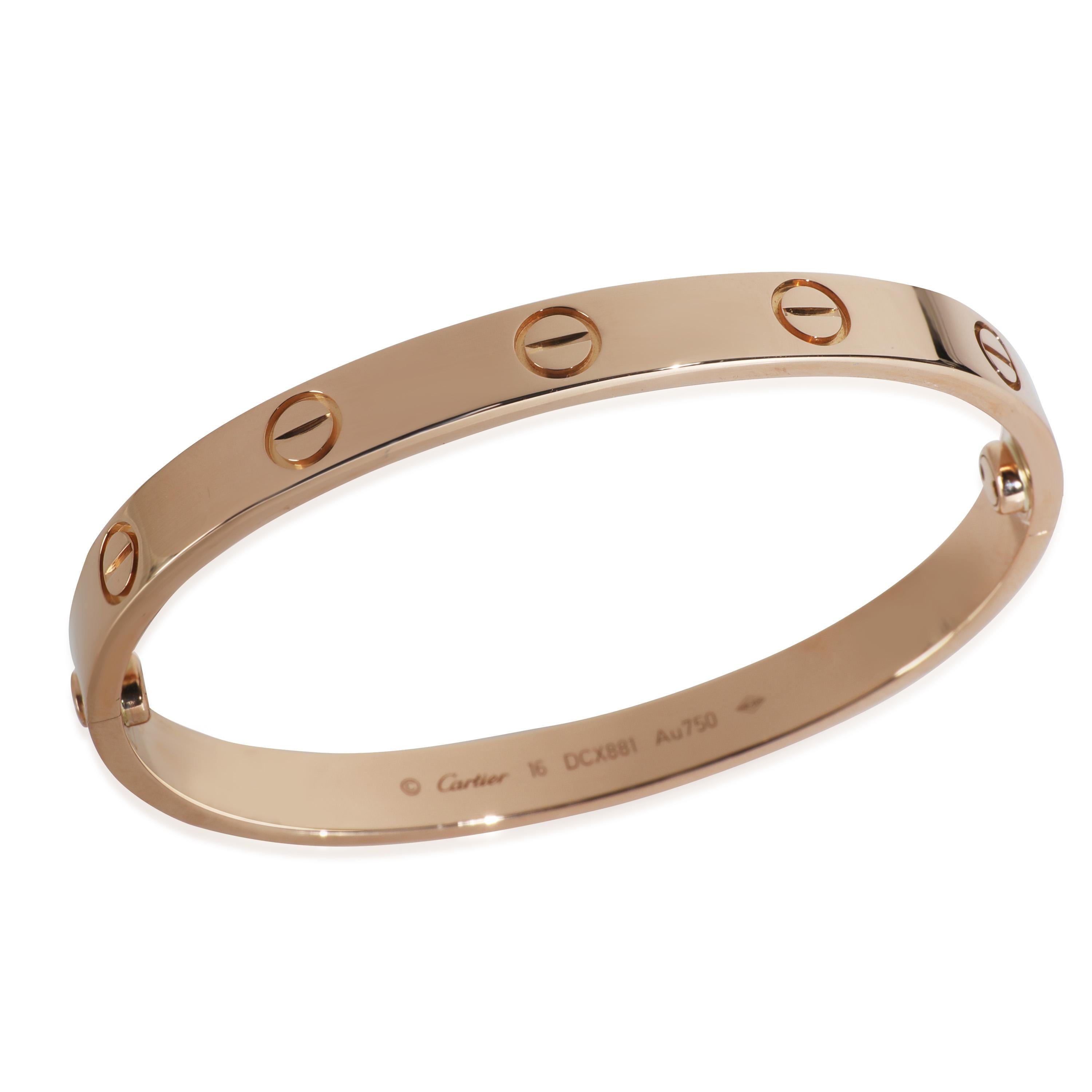 Cartier or rose  Bracelet d'amour en vente 1