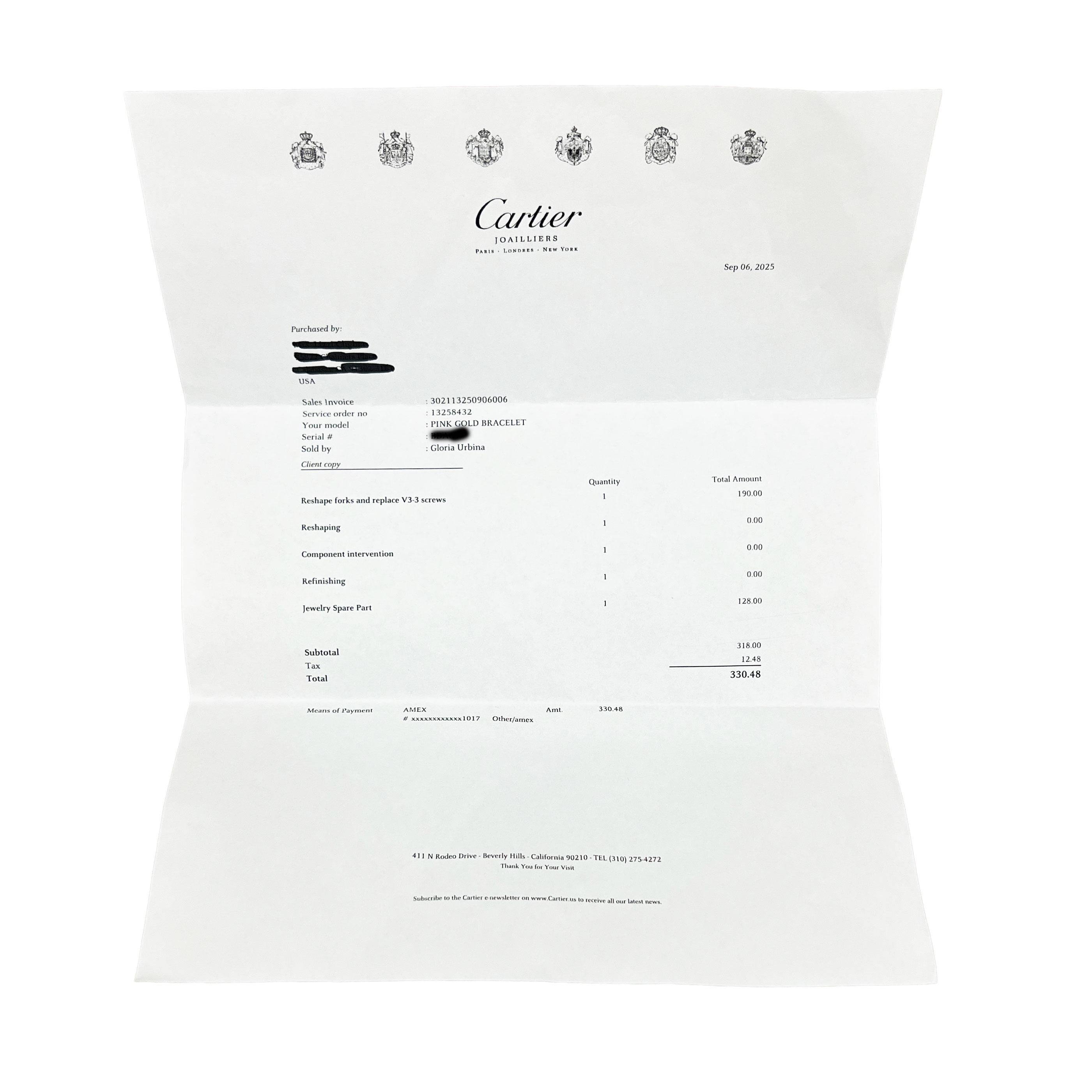 Cartier Pulsera Amor Oro Rosa en venta 2