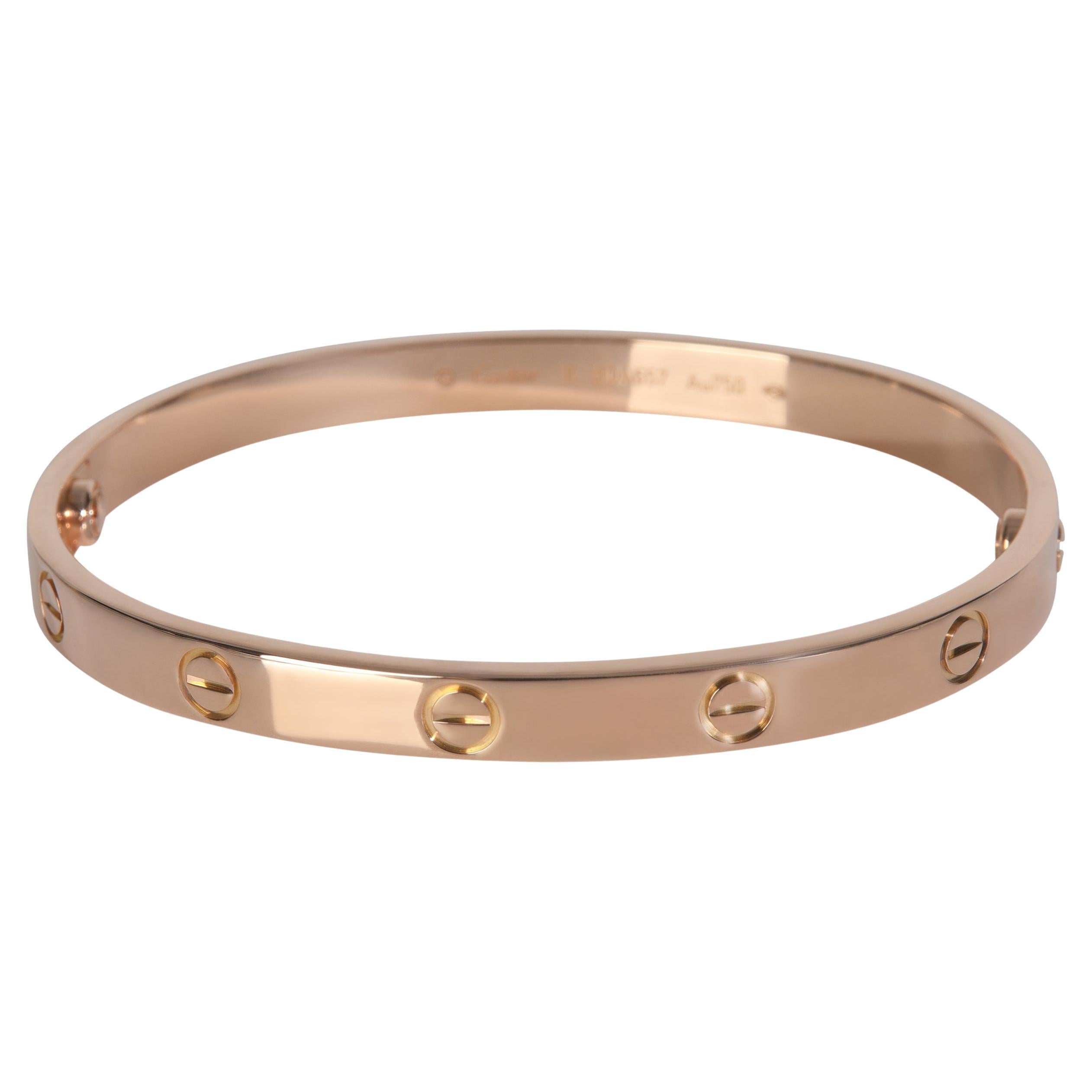 Bracciale dell
amore in oro rosa di Cartier