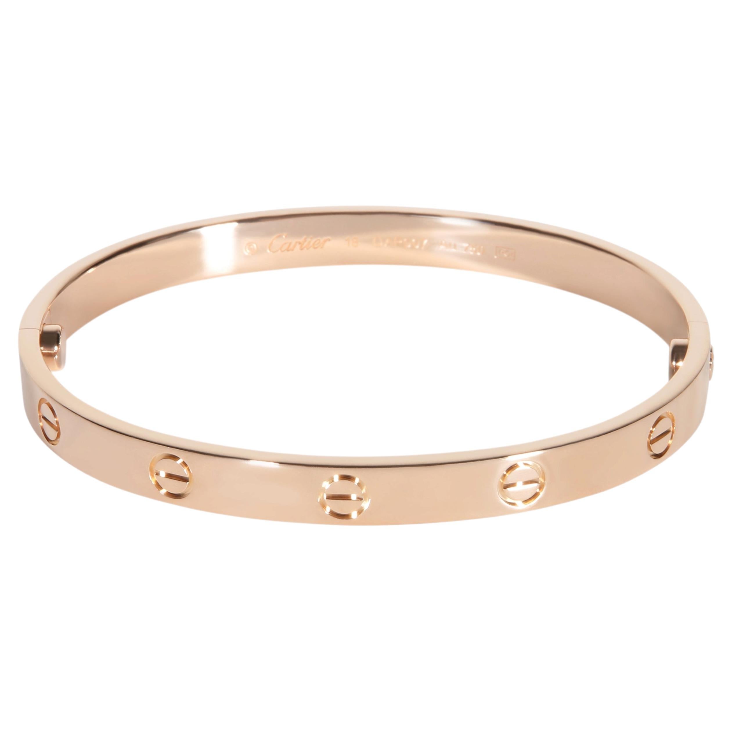 Cartier Rose Gold Love Bracelet For Sale