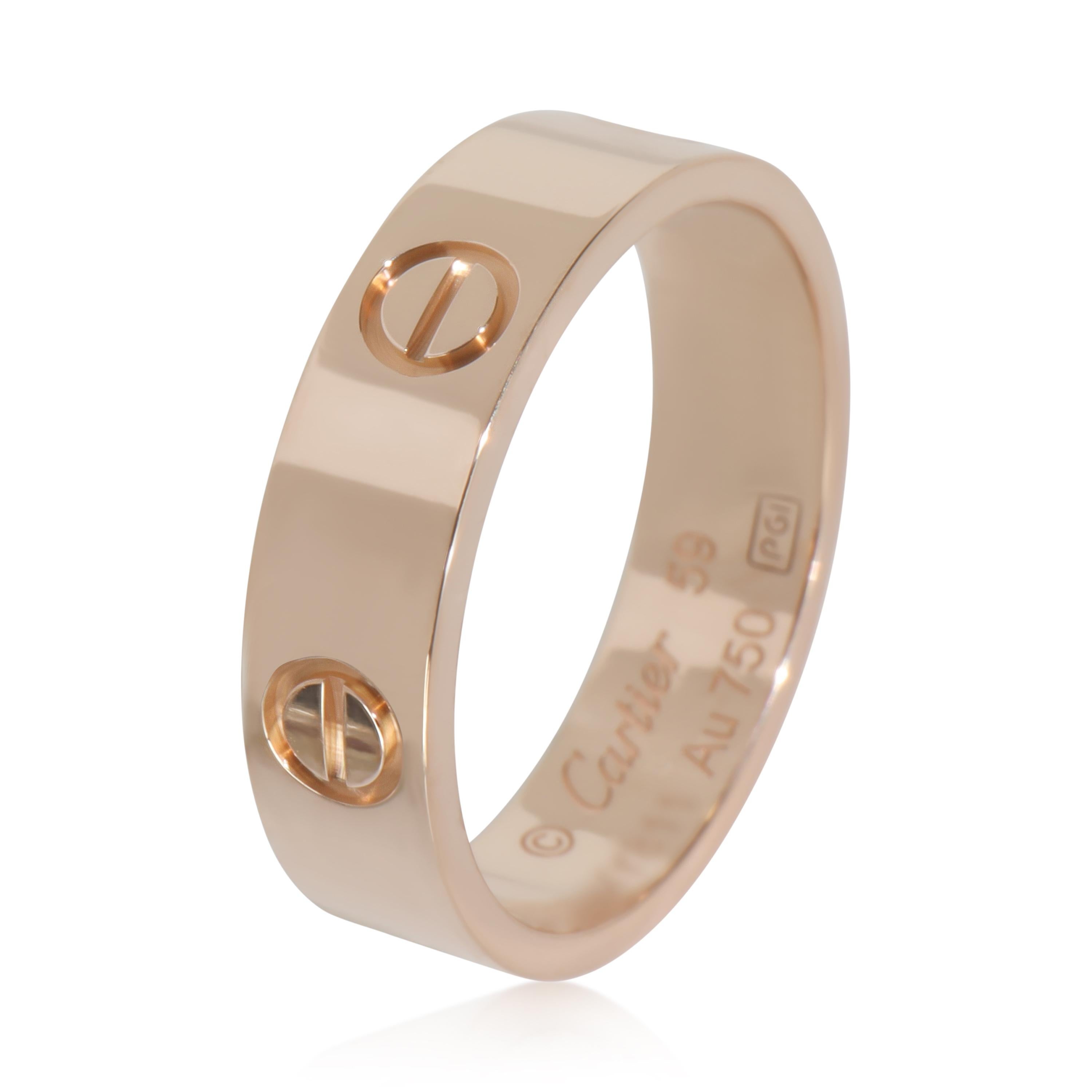 Cartier Rose Gold Liebe Ring

PRIMÄRE DETAILS
SKU: Z148631
Titel der Auflistung: Cartier Rose Gold Liebesring
Beschreibung des Zustands: Die Collection'S Love von Cartier ist der Inbegriff der Ikone, von den wiedererkennbaren Designs bis hin zur