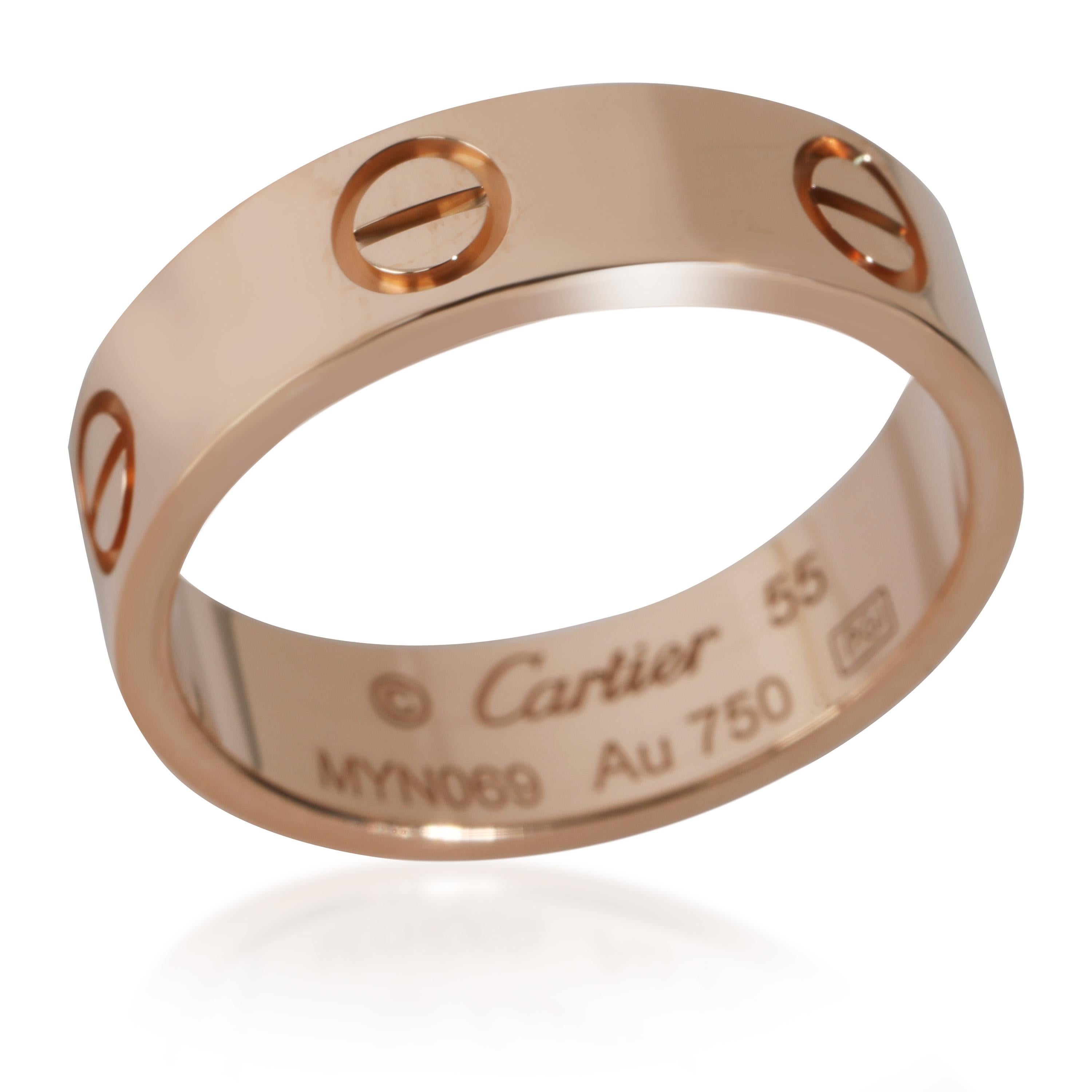 Cartier or rose  Anneau d'amour Bon état - En vente à New York, NY