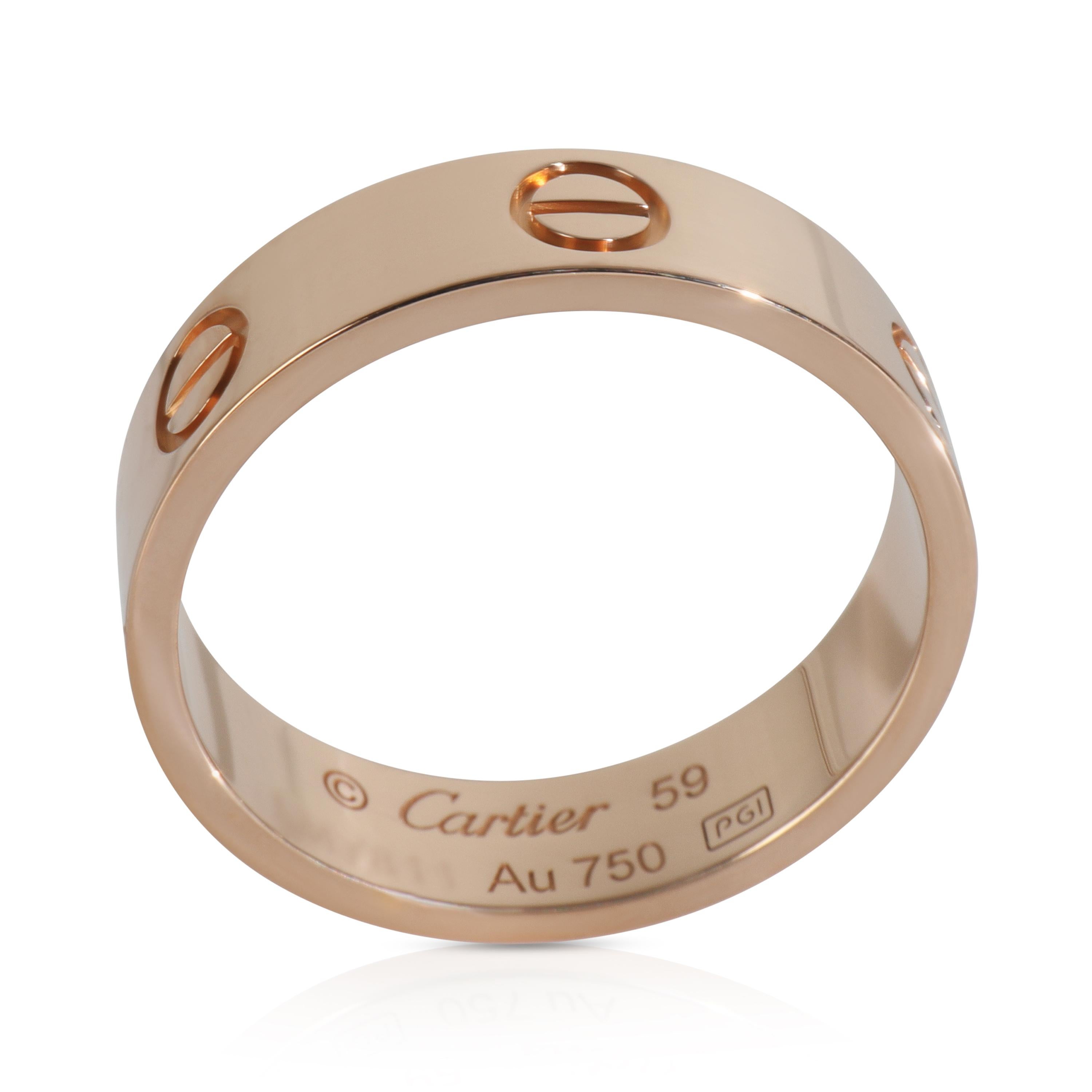 Cartier Rose Gold Liebe Ring im Zustand „Hervorragend“ im Angebot in New York, NY