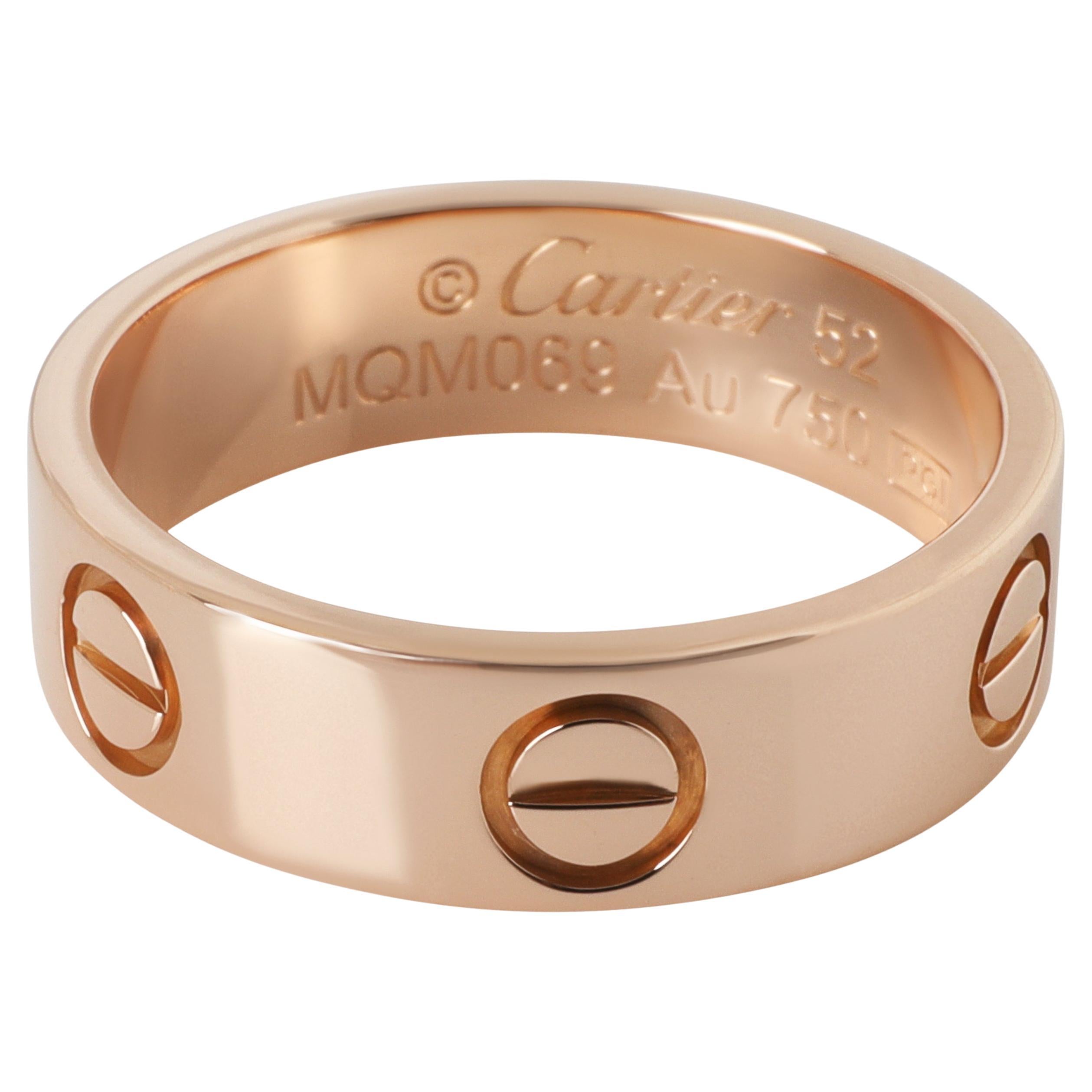 Cartier oro rosa Anello dell
amore