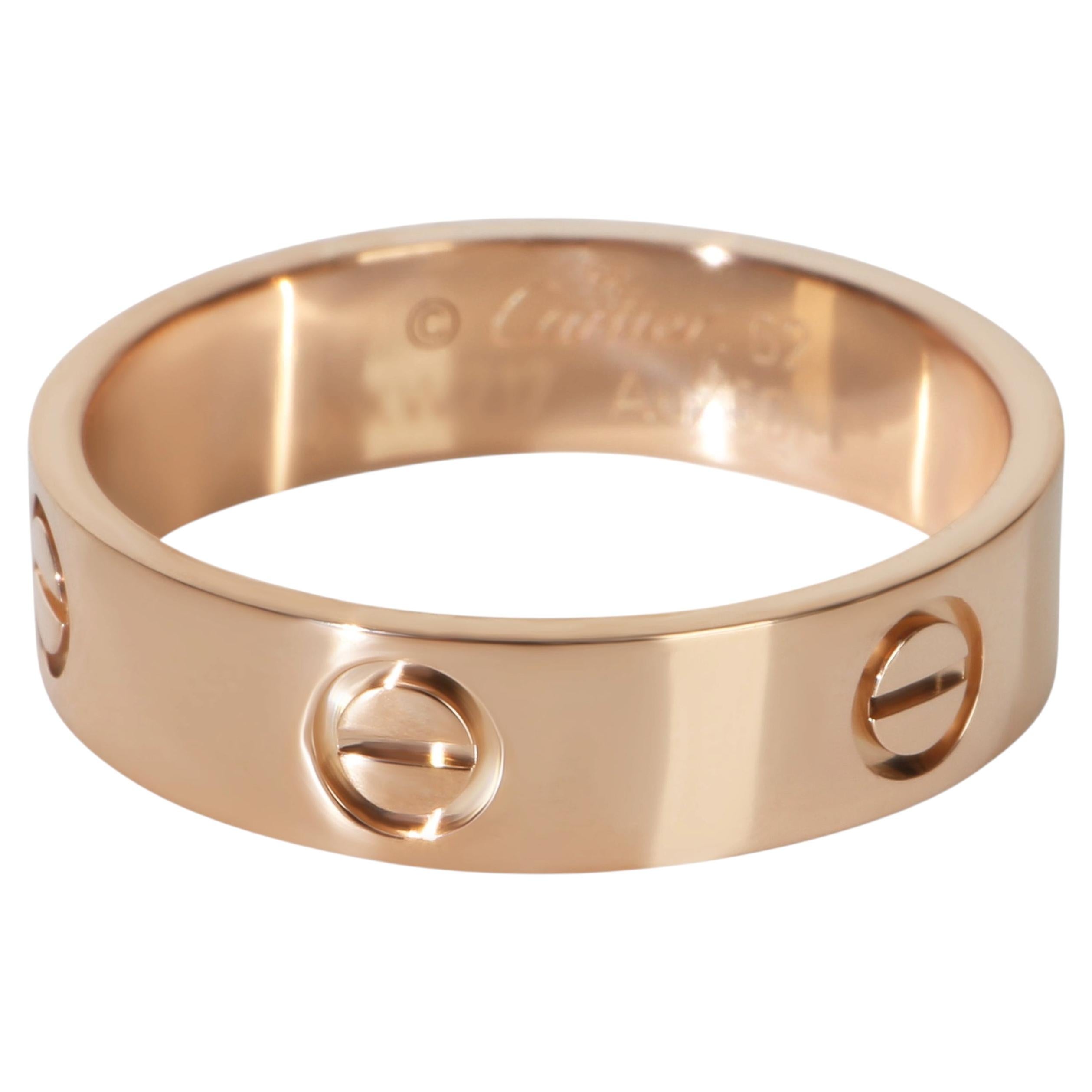 Cartier Rose Gold  Love Ring