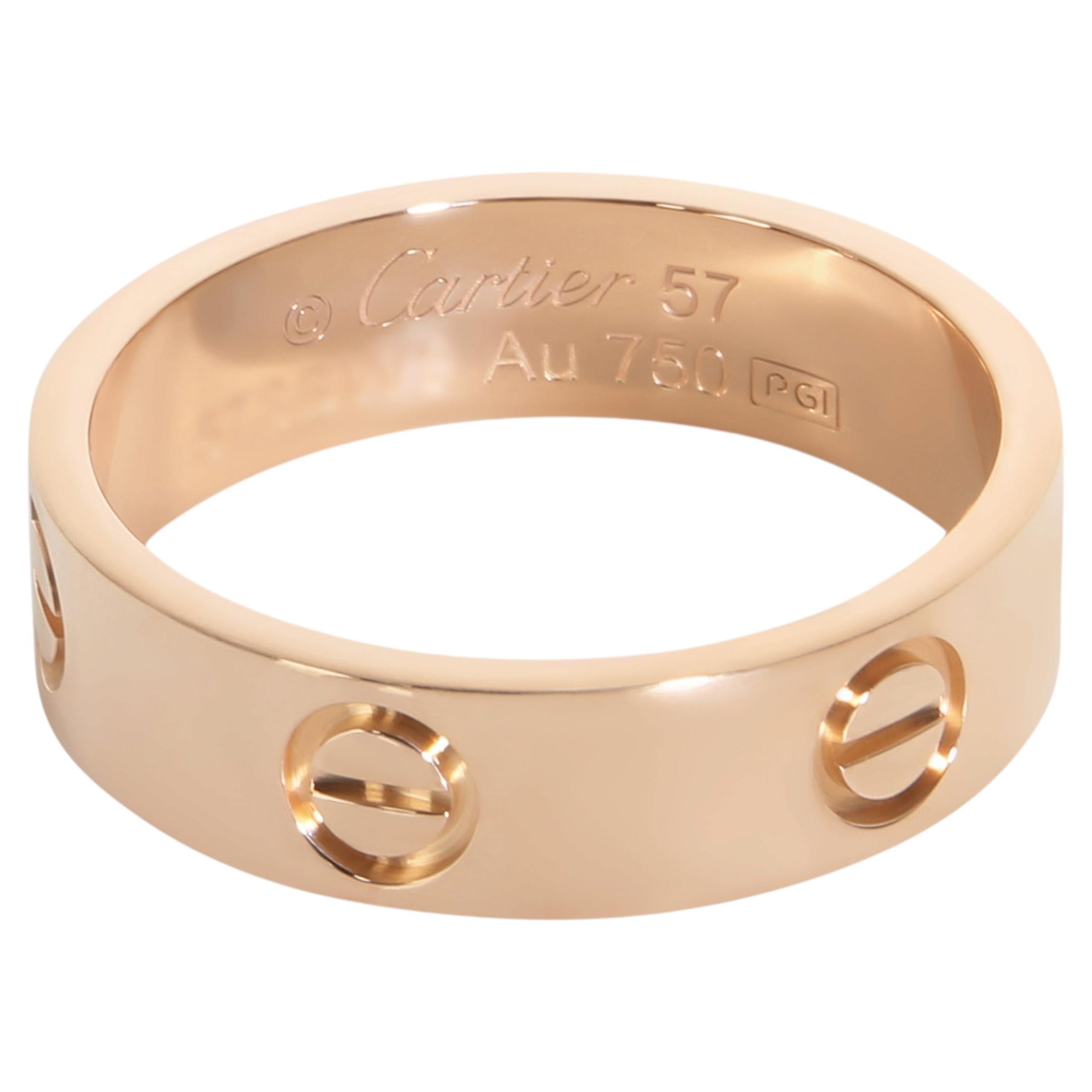 Cartier Rose Gold Love Ring For Sale
