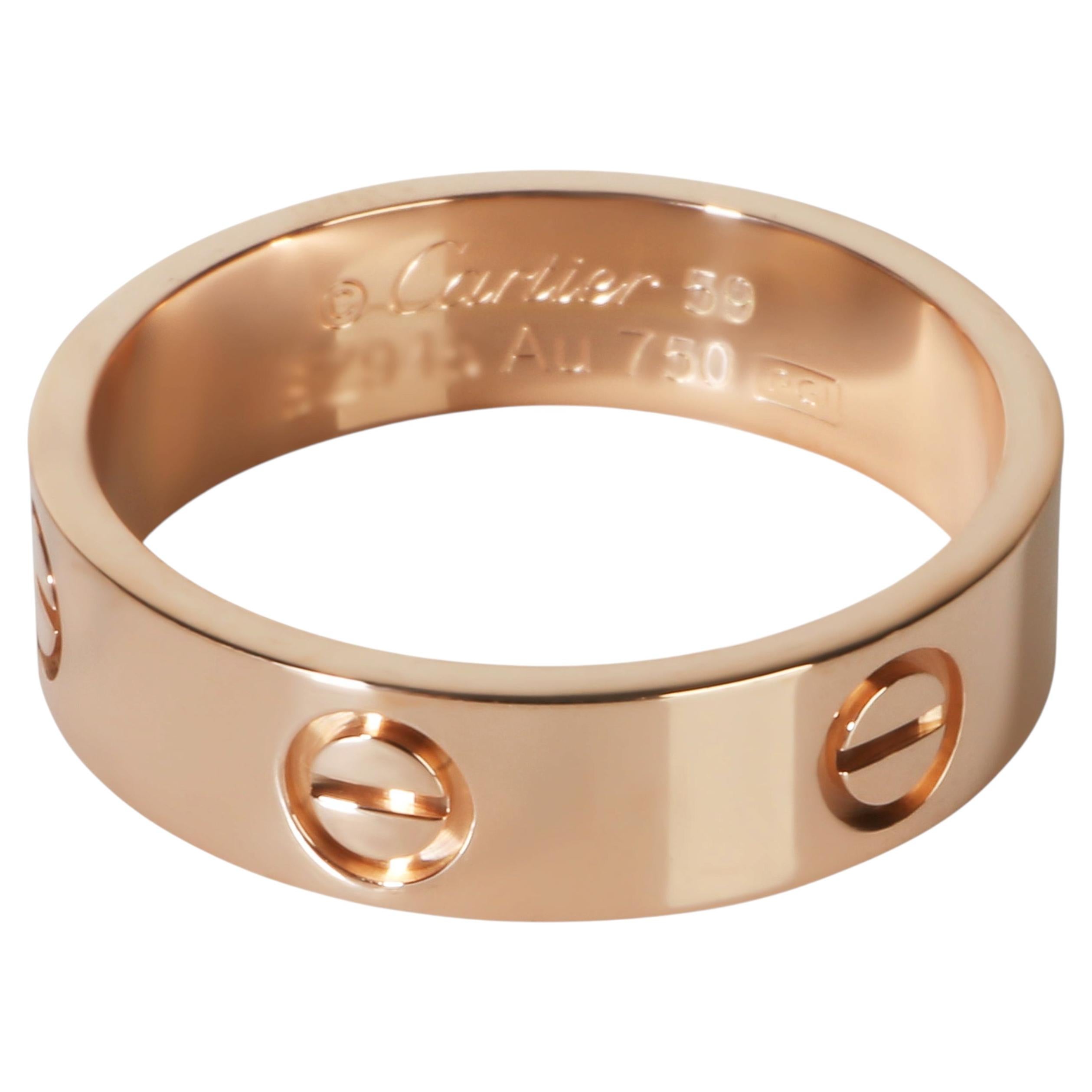 Cartier Rose Gold Love Ring For Sale