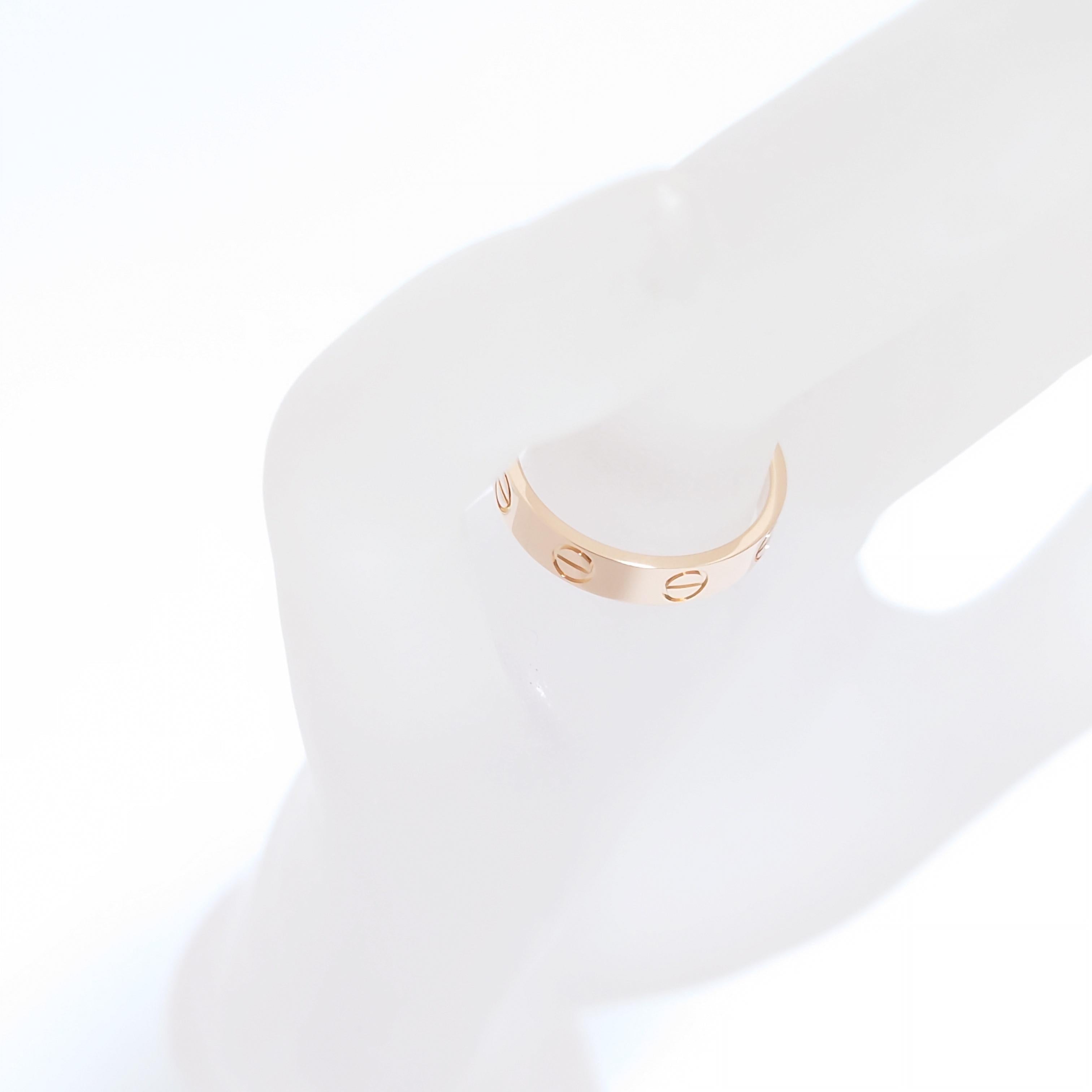 Cartier Rose Gold Love Wedding Band Ring 6