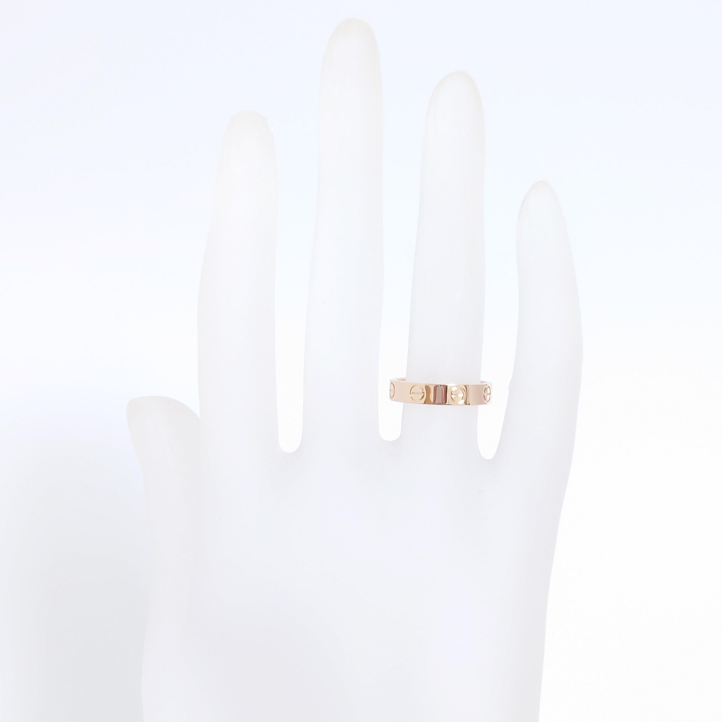 Cartier Rose Gold Love Wedding Band Ring For Sale 3