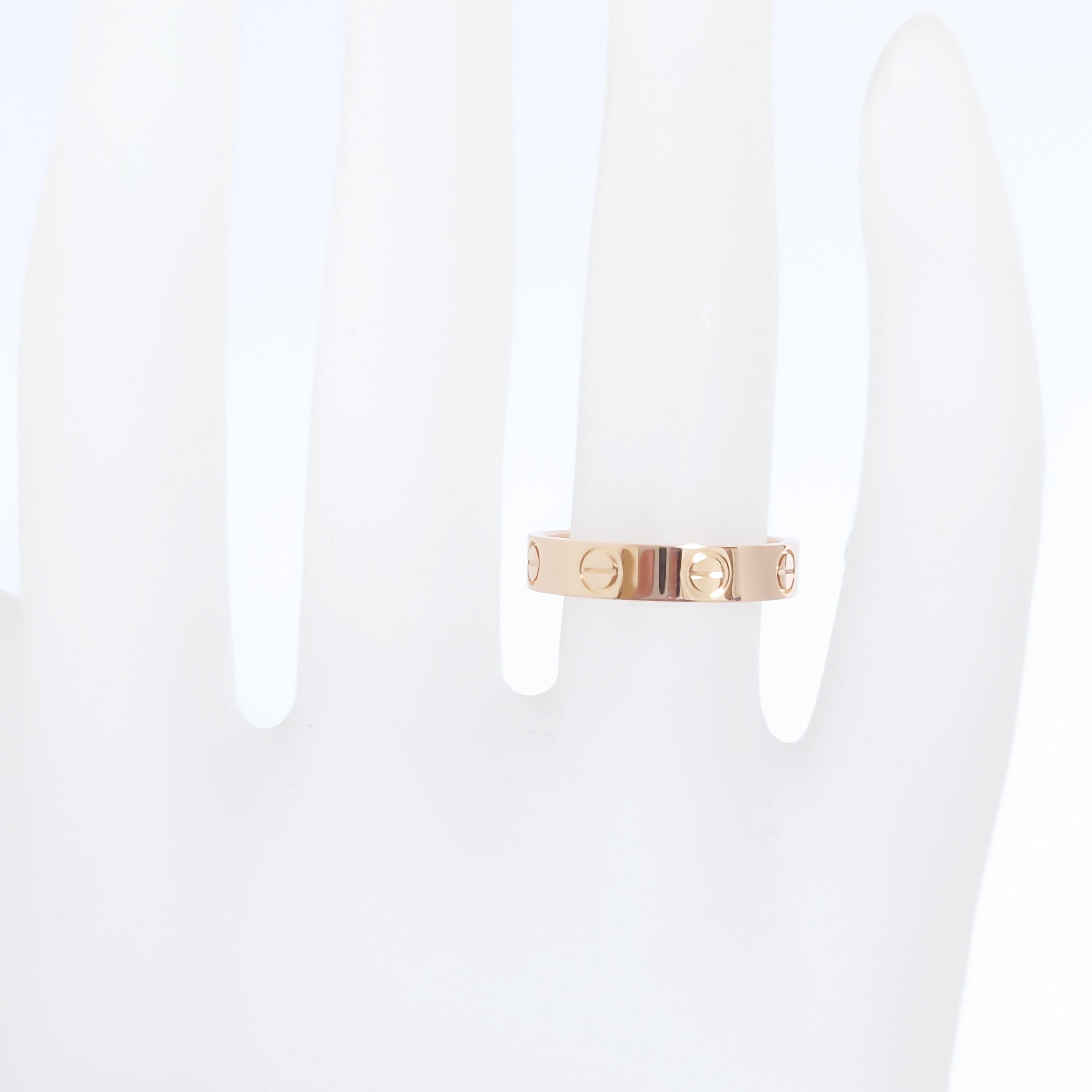 Cartier Rose Gold Love Wedding Band Ring 4