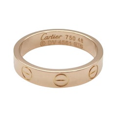 Cartier Rose Gold Mini Love Wedding Band Ring