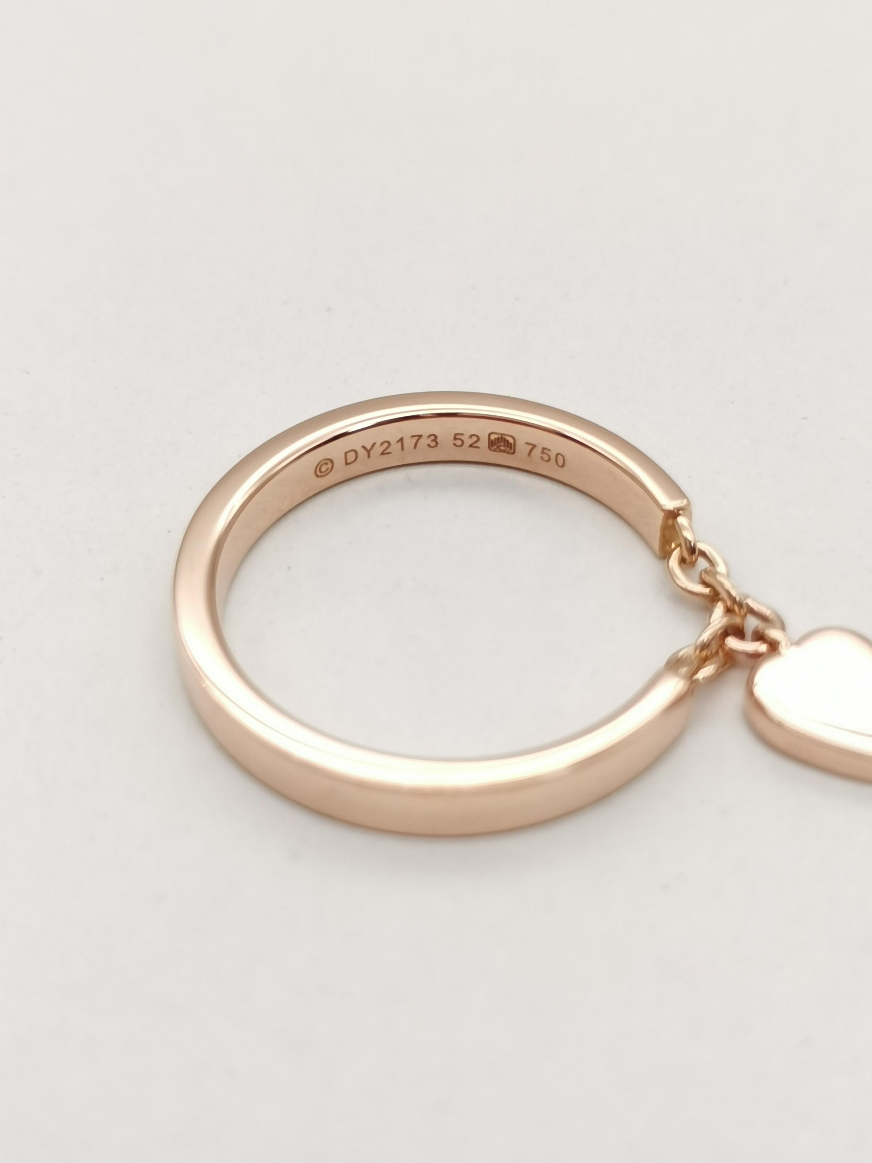 Cartier Rose Gold Monamour Band Ring at 