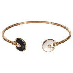 Cartier Rose Gold Mother Of Pearl and Onyx Amulette de Cartier Bracelet