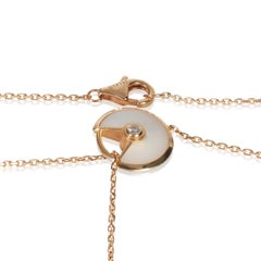 Cartier Rose Gold Mother Of Pearl and Onyx Amulette de Cartier Lariat Necklace