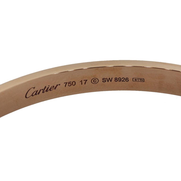 Cartier Rose Gold New Style Love Bracelet at 1stdibs