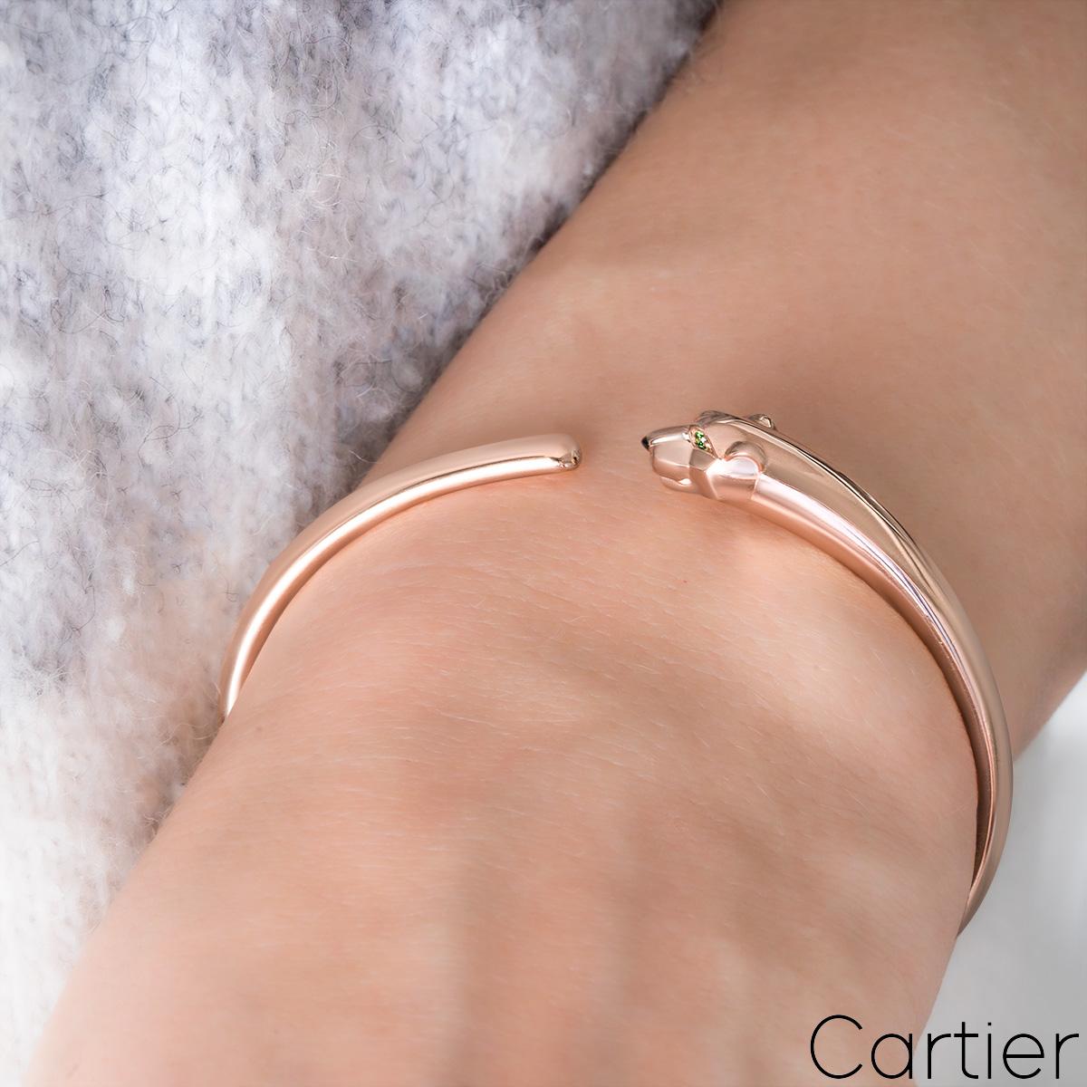 Cartier Rose Gold Panthere De Cartier Bracelet Size 16 B6067316 1