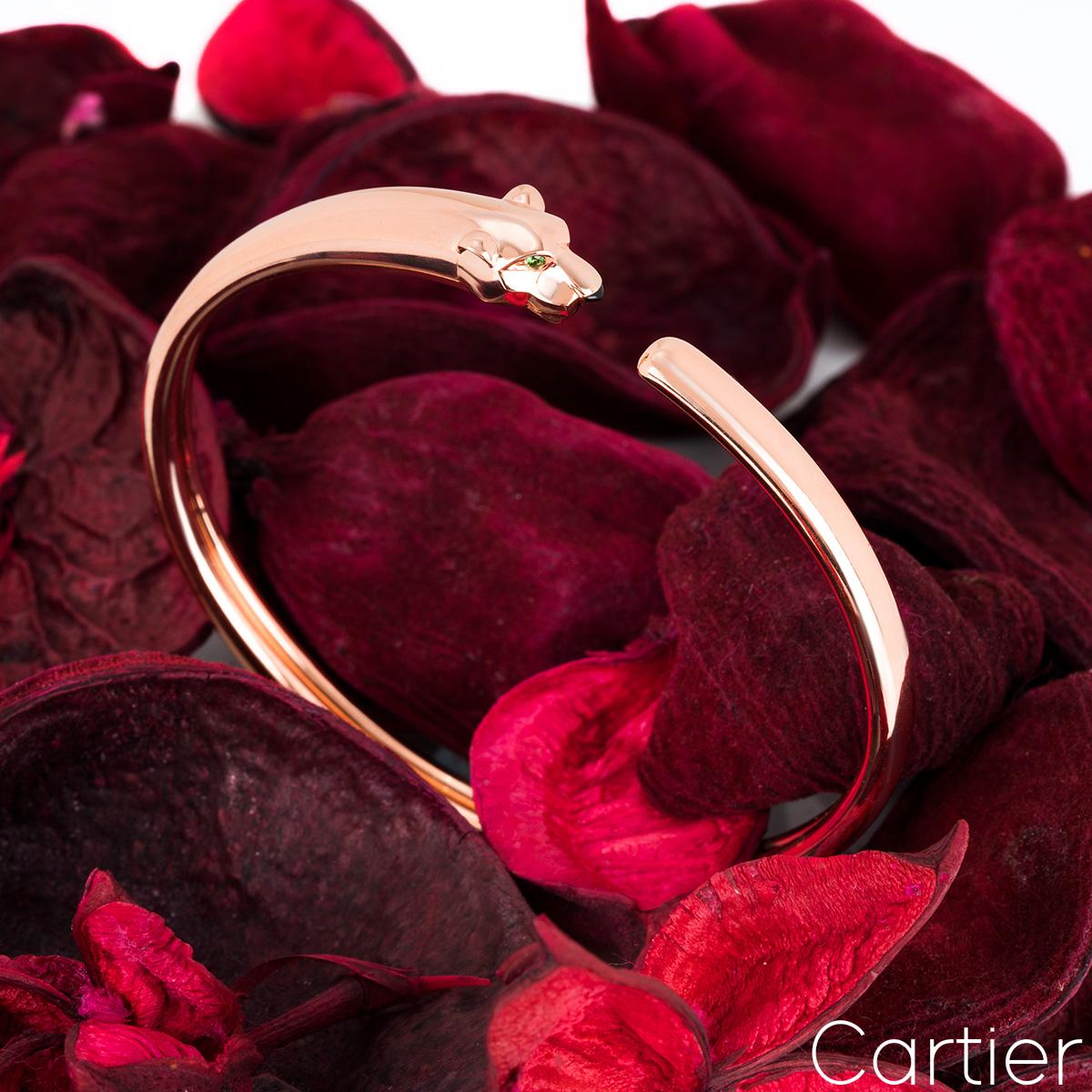 Cartier Rose Gold Panthere De Cartier Bracelet Size 16 B6067316 2