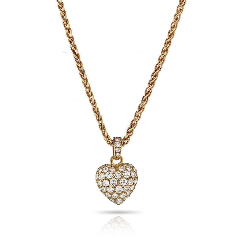 Chain: 16 inches 
Grams: 14.2gr
Gold: 18K Rose 
Pendant Size: 21mm x 15mm
With Round brilliant cut diamonds VS1 clarity E color total weight approx. 1.00ct