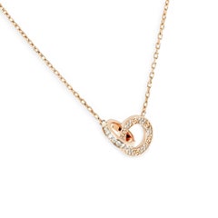 Cartier Rose Gold Pave Diamond Love Pendant B7224528
