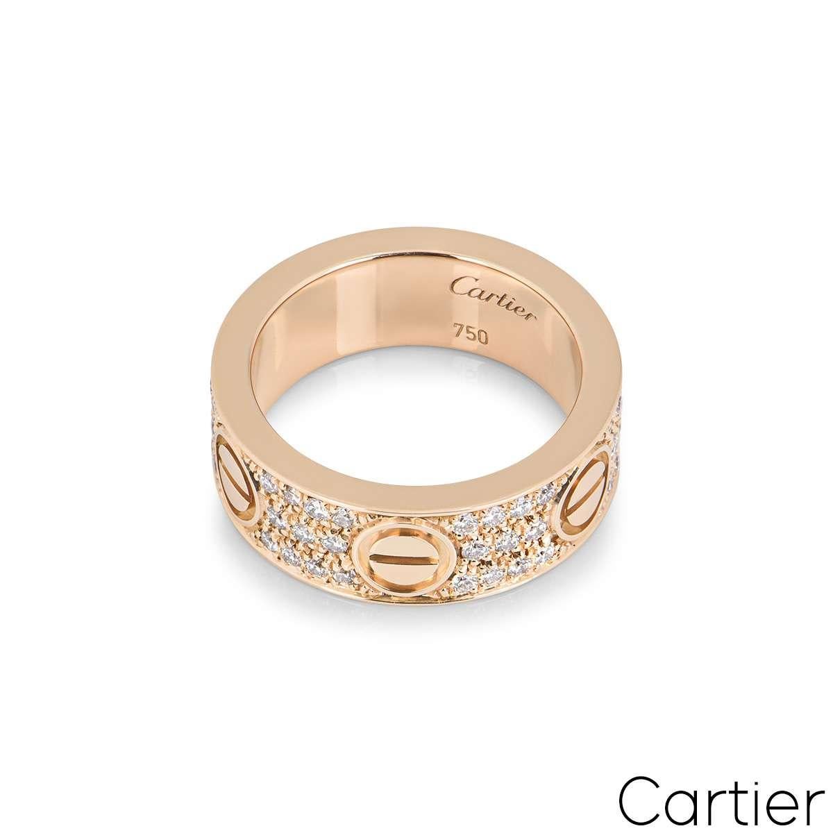 cartier love ring with diamonds