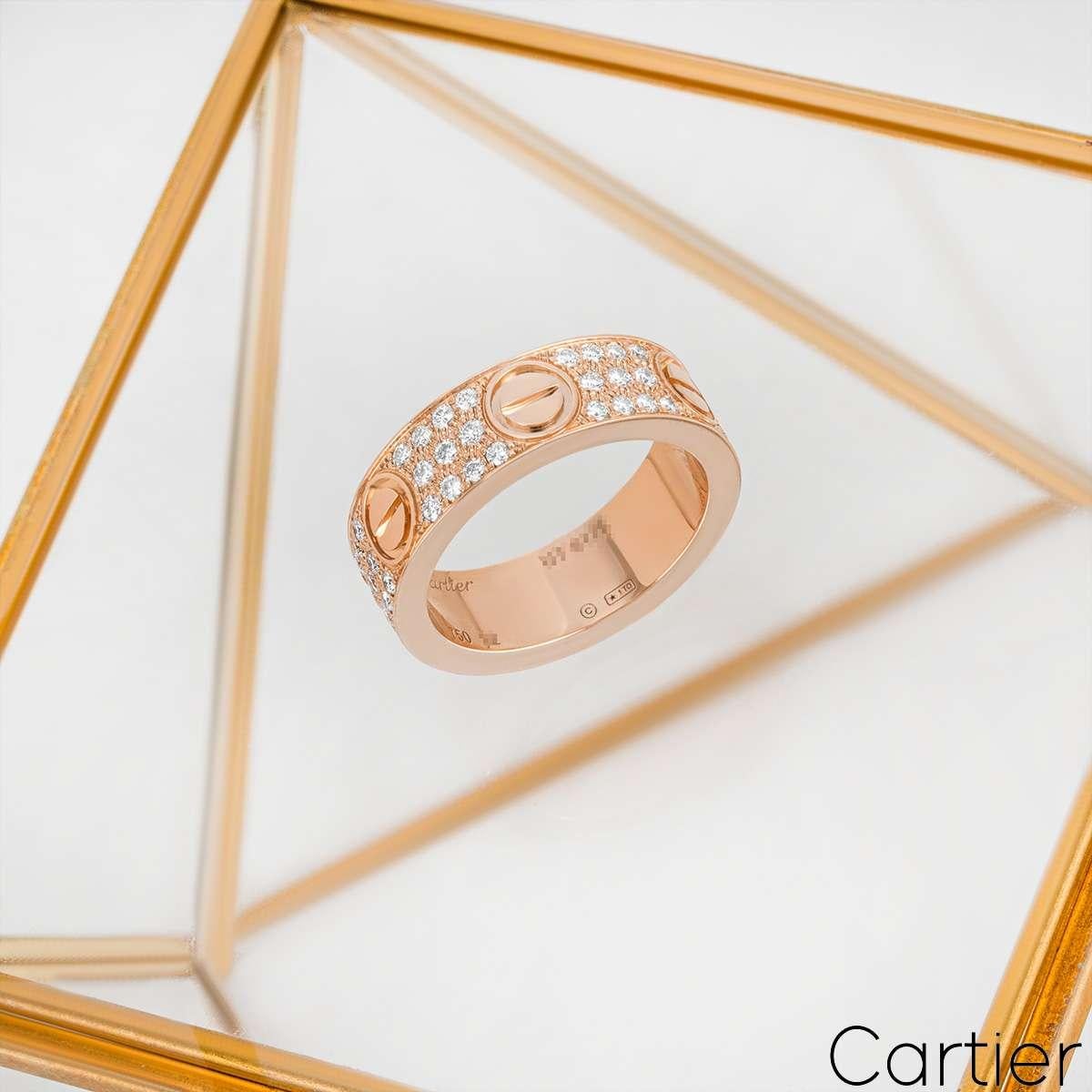 cartier love ring diamond