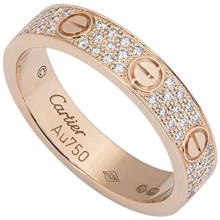 cartier diamond wedding band price