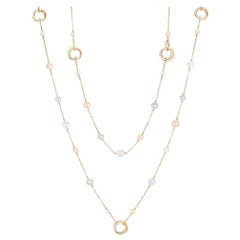 Cartier Trinity De Cartier Halskette aus Roségold mit Perlen