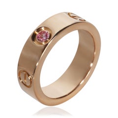 Cartier Rose Gold Pink Sapphire Love Ring