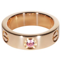Cartier Love-Ring aus Roségold mit rosa Saphir