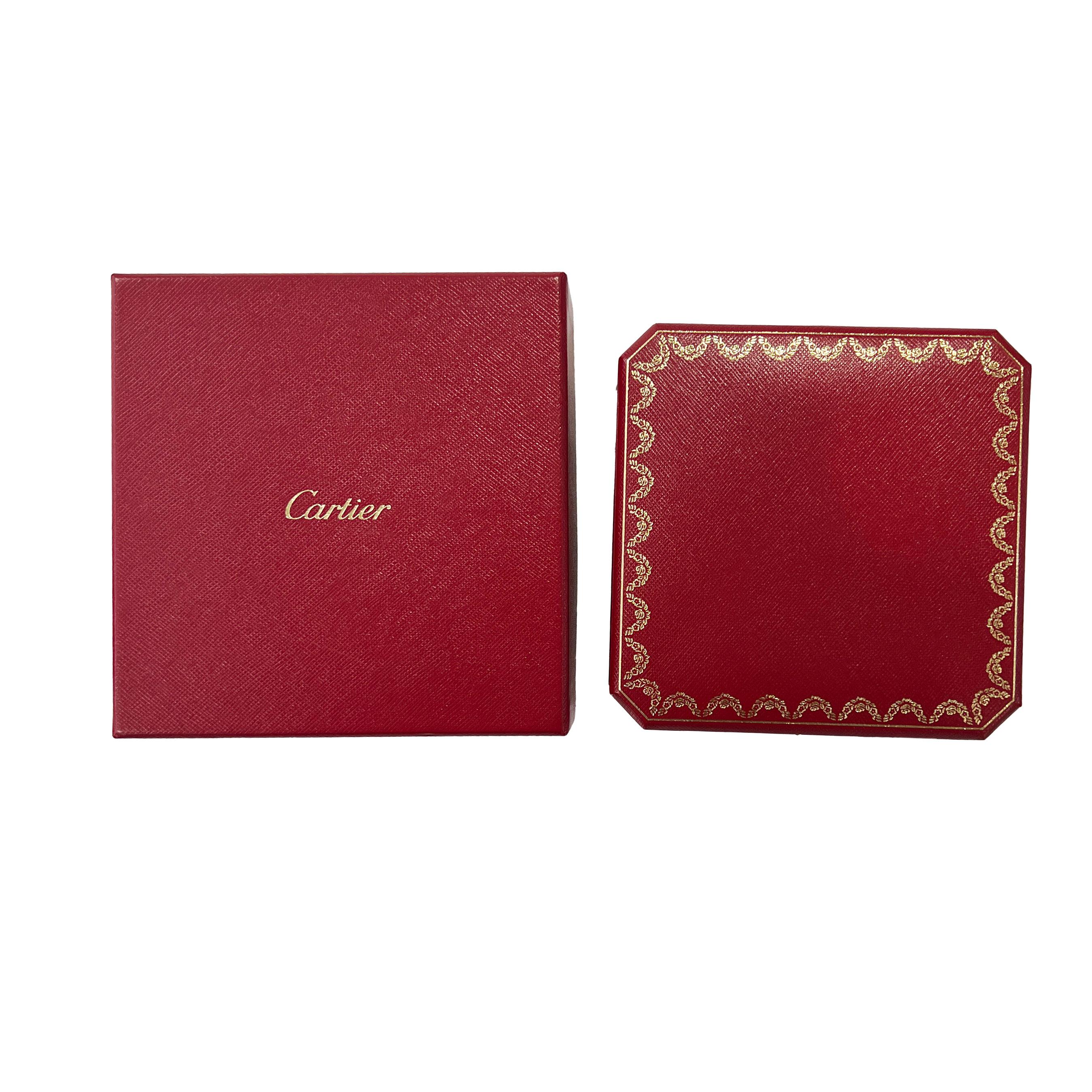 Cartier Rose Gold Pink Sapphire Trinity Pendant For Sale 1