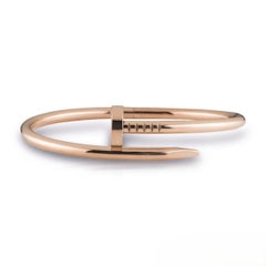 Cartier Rose Gold Plain Juste Un Clou Bracelet Size 16 B6048116