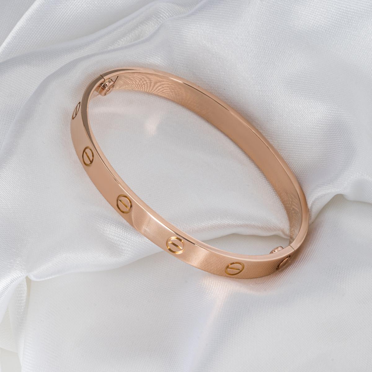 Cartier Bracelet Love en or rose, taille 20 B6035620 en vente 2